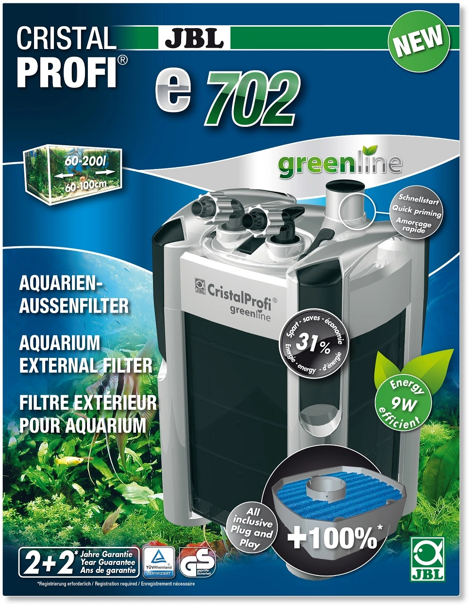 JBL Cristalprofi e702 greenline 700 L/t